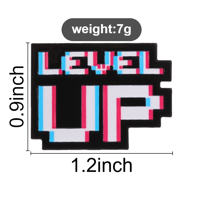 Значок Level Up Glitch Pixel в – обзор и цена Gaming Accessories Retro