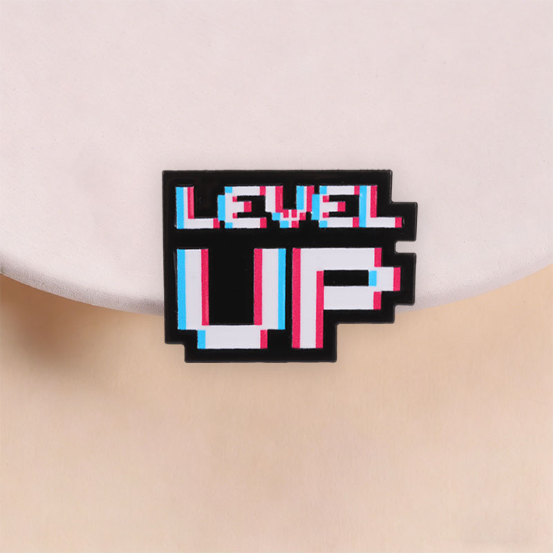 Значок Level Up Glitch Pixel в – обзор и цена Gaming Accessories Retro