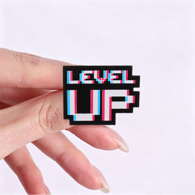 Значок Level Up Glitch Pixel в – обзор и цена Gaming Accessories Retro